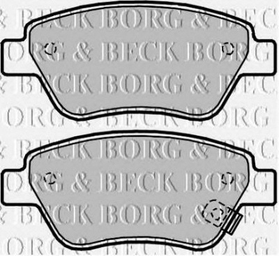 BORG & BECK bbp2042 -  Комплект тормозных колодок, дисковый тормоз